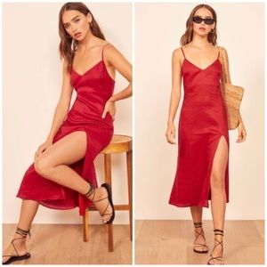 Reformation | Brianna Dress Cherry Red Size 12 NWT